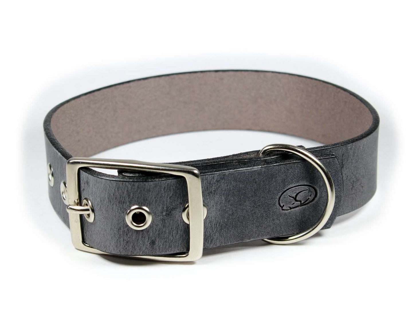 Big Dog 1.5" Full Grain Leather Dog Collar