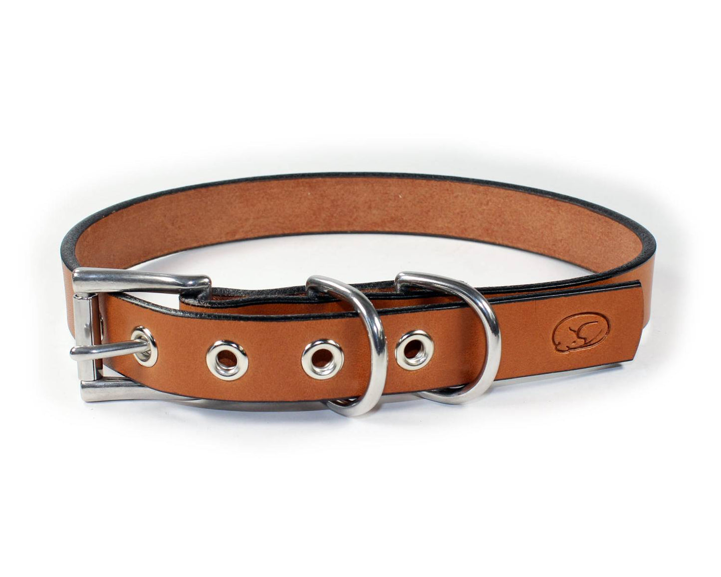 Deluxe Bridle Leather Dog Collar