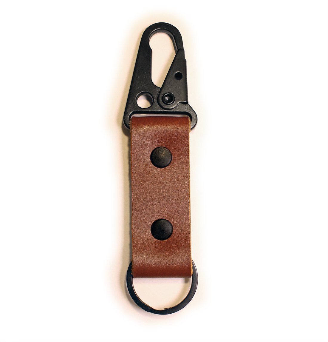 Leather HK Clip Keychain Fob