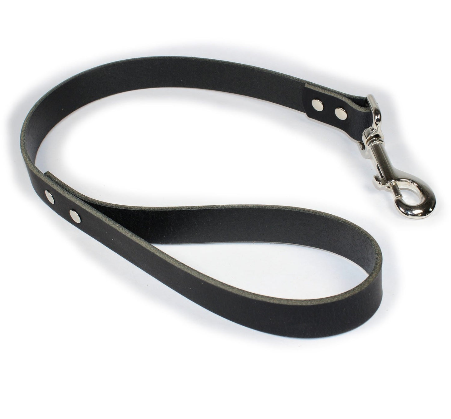 2' Thick Leather Traffic & Control Dog Leash