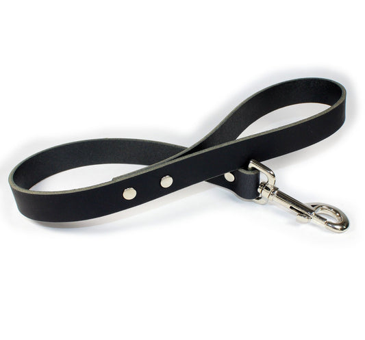 2' Thick Leather Traffic & Control Dog Leash