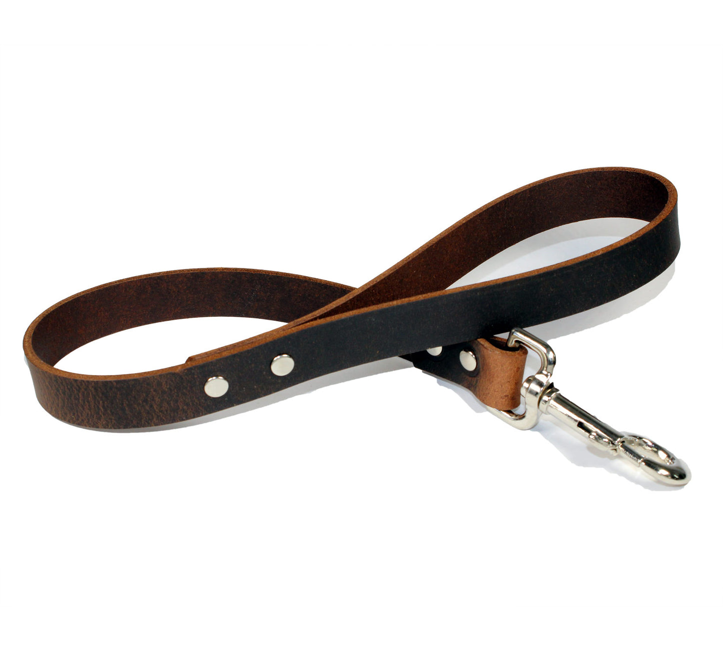 2' Thick Leather Traffic & Control Dog Leash