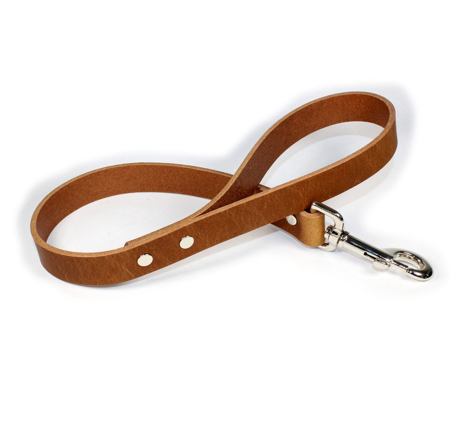 2' Thick Leather Traffic & Control Dog Leash