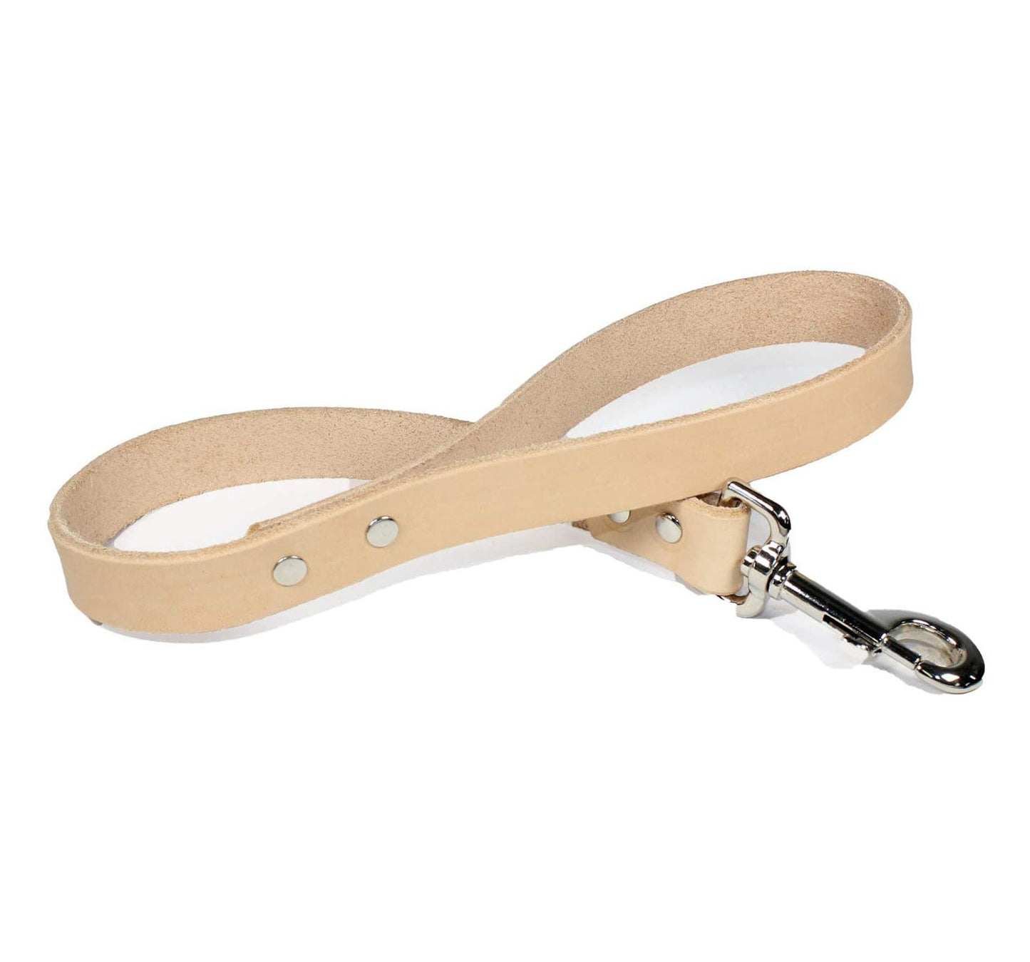 2' Thick Leather Traffic & Control Dog Leash