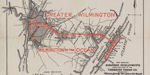 Map of the Wilmington to Ocean Trolley