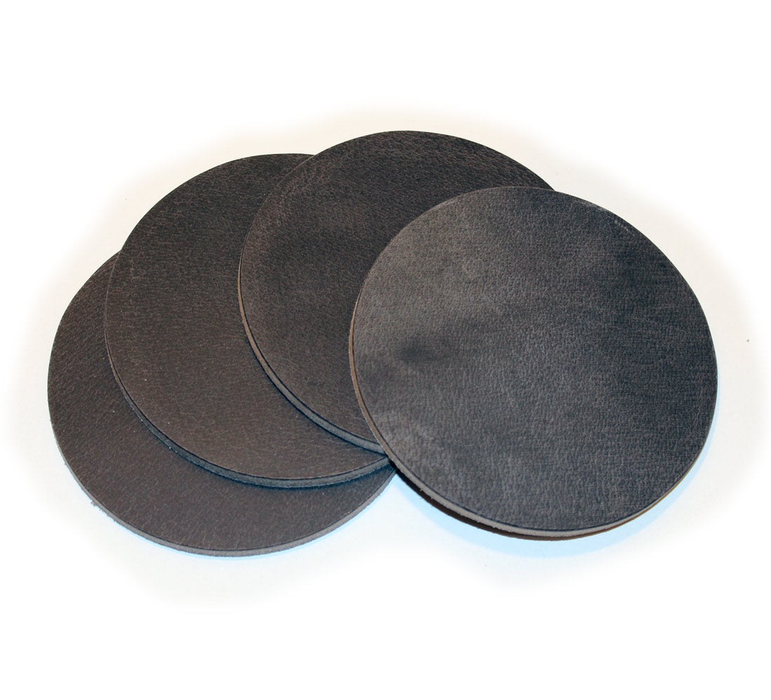 Leather Drink Coasters - 4 Pack