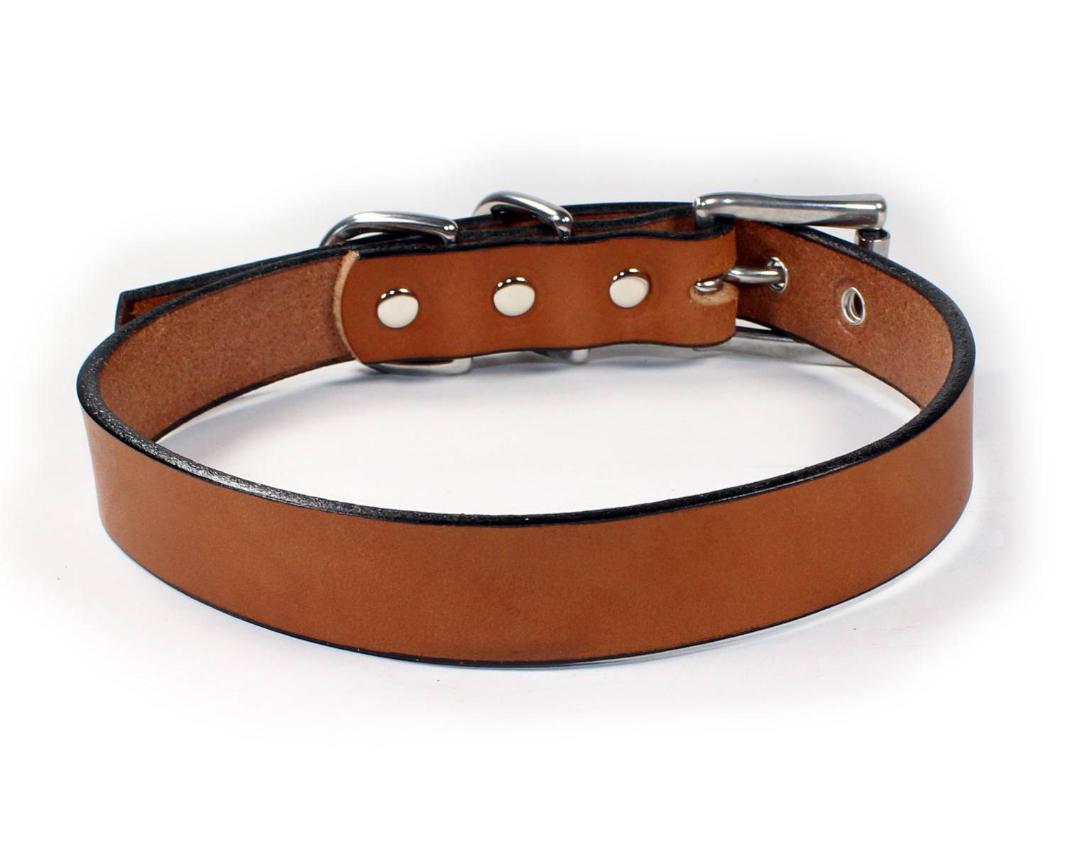Deluxe Bridle Leather Dog Collar