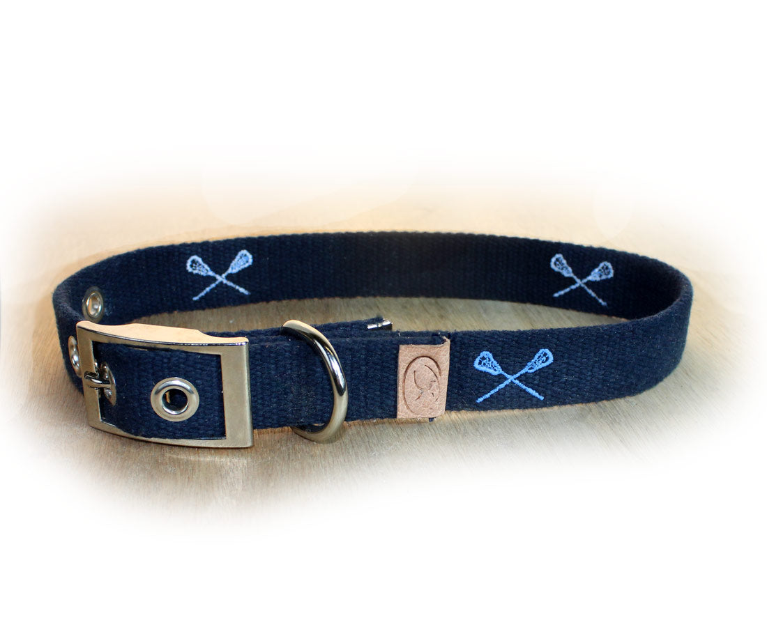 Lacrosse Sticks Dog Collar