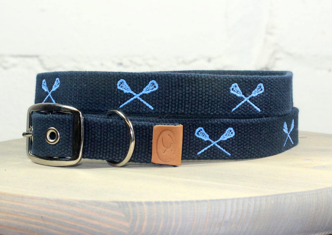 Lacrosse Sticks Dog Collar